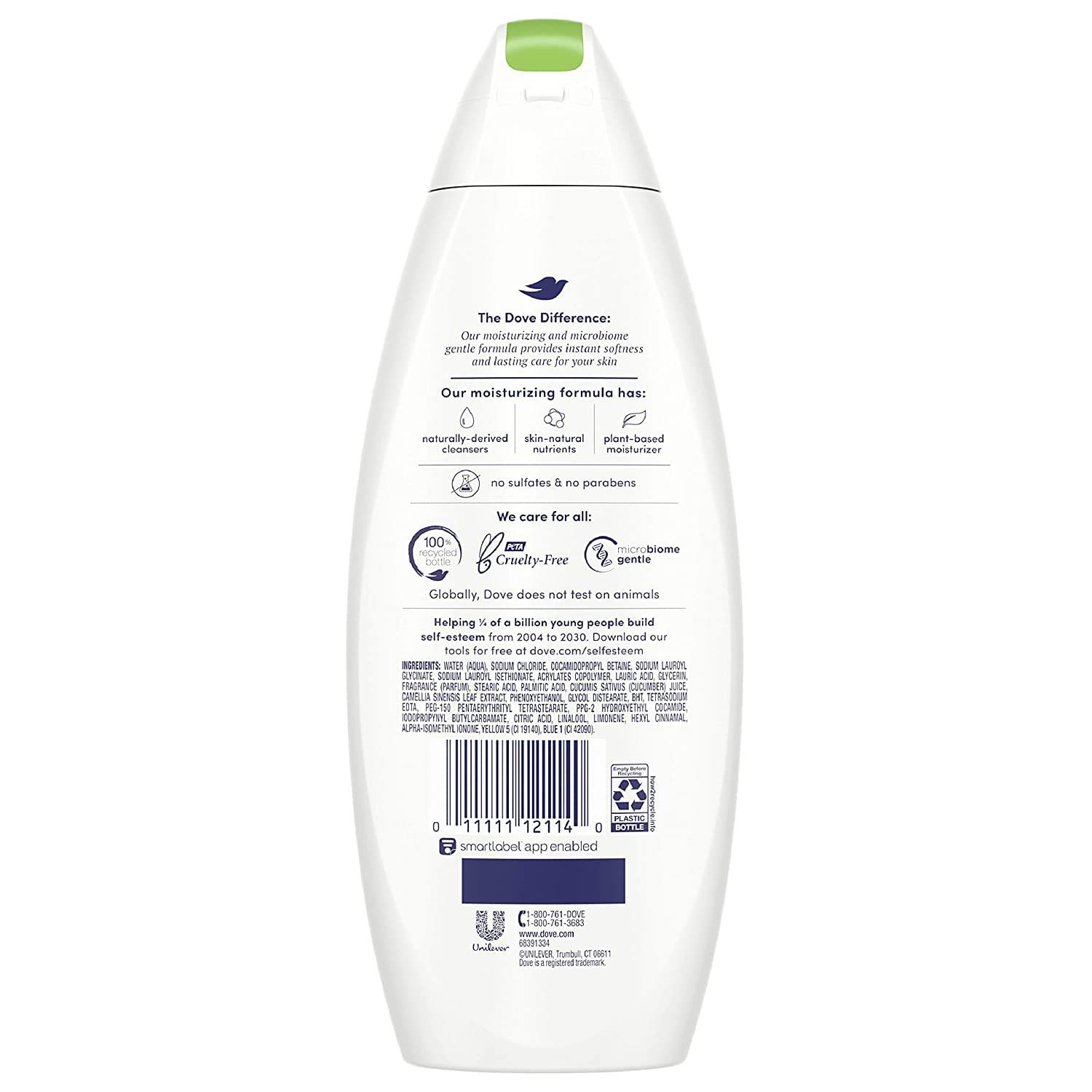 Dove Body Wash 12 Ounce Go Fresh Cucumber & Green Tea (354ml) (3 Pack)